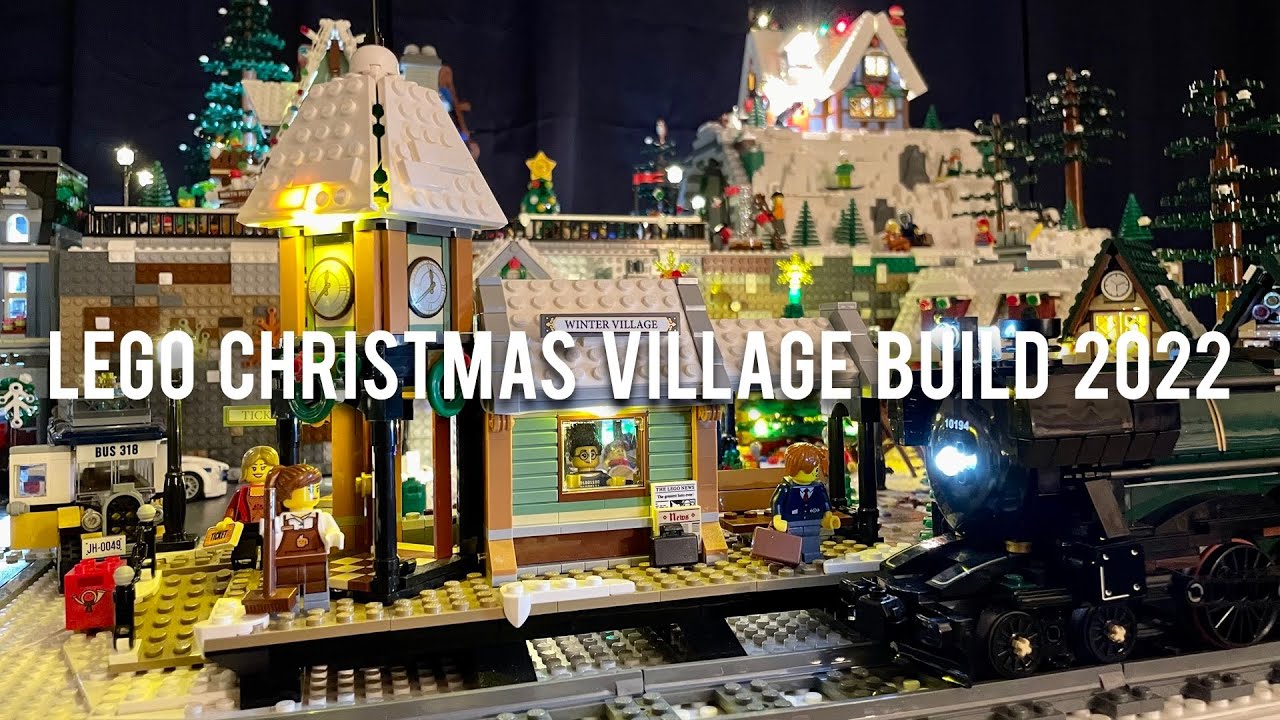 LEGO Christmas Village Build 2022