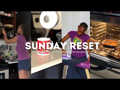 SUNDAY RESET ROUTINE ✨ | prep for a new job, getting out of a funk, meal prepping ... and MORE 💛