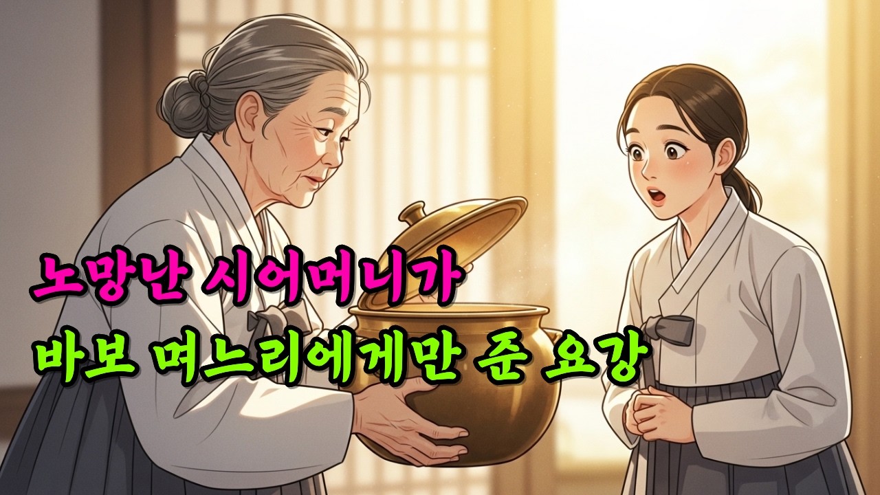 노망난 시어머니가 바보 며느리에게만 몰래 준 낡은 요강의 정체ㅣ야담·민담·전설·설화·옛날이야기·오디오북·수면동화