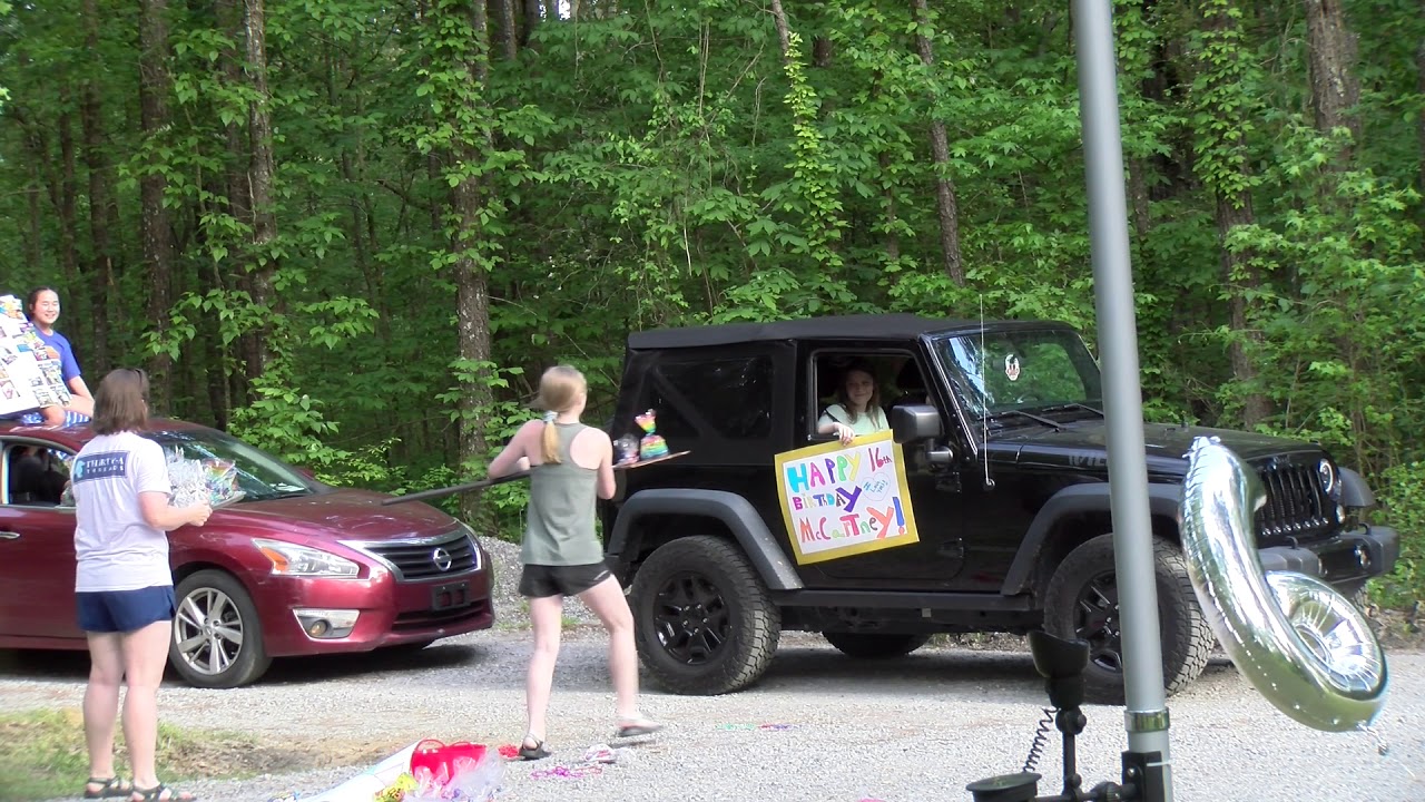 McCartney Gilbreaths 16th Birthday Parade while Social Distancing!!!  Quarantine at 16!!!!!!!