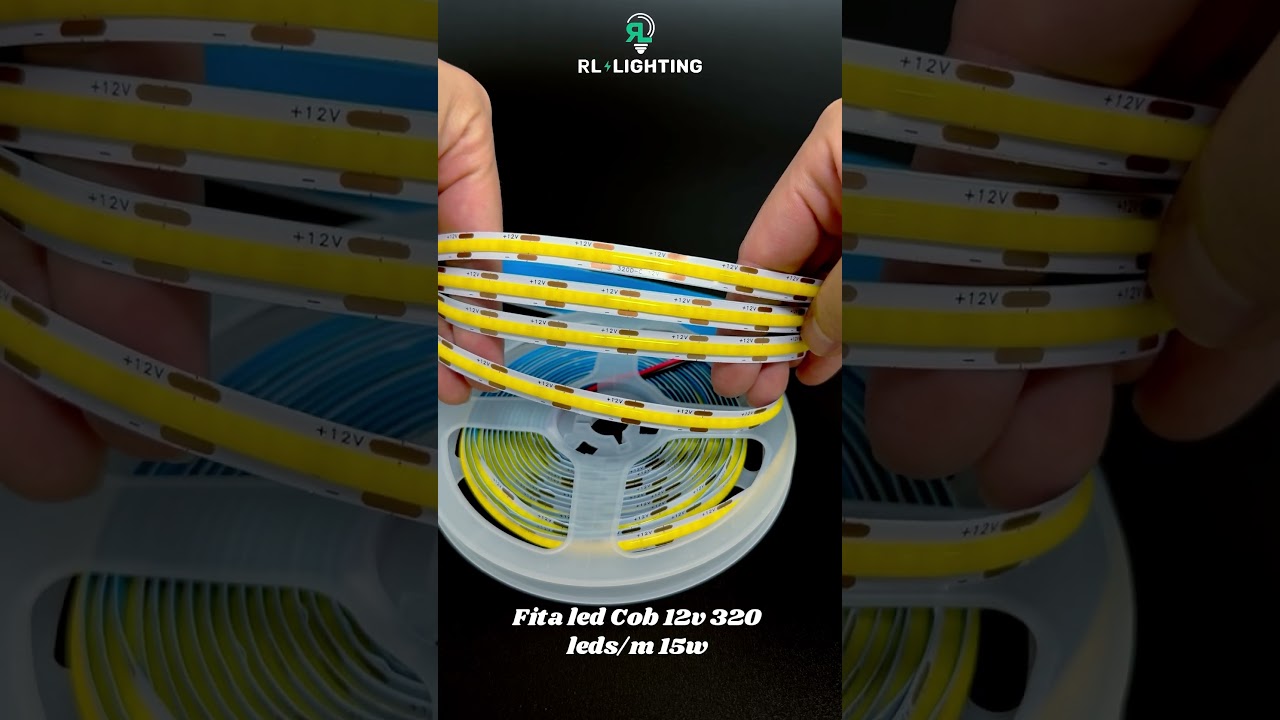 Fita Led Cob 12v 320 Leds por metro