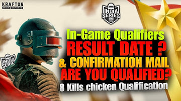 BGIS In-Game Qualifiers Results & Mail | New Qualification Criteria| 8 Chicken dinners qualified?