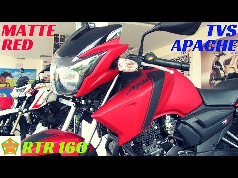 2018 MATTE RED EDITION TVS APACHE RTR 160 WALKAROUND, FULL DETAILS REVIEW | PRICE,FEATURES,ETC. @HiddenTreasuresIndia