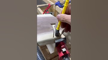 Using a bow tie to stabilize a small crack.👍😎