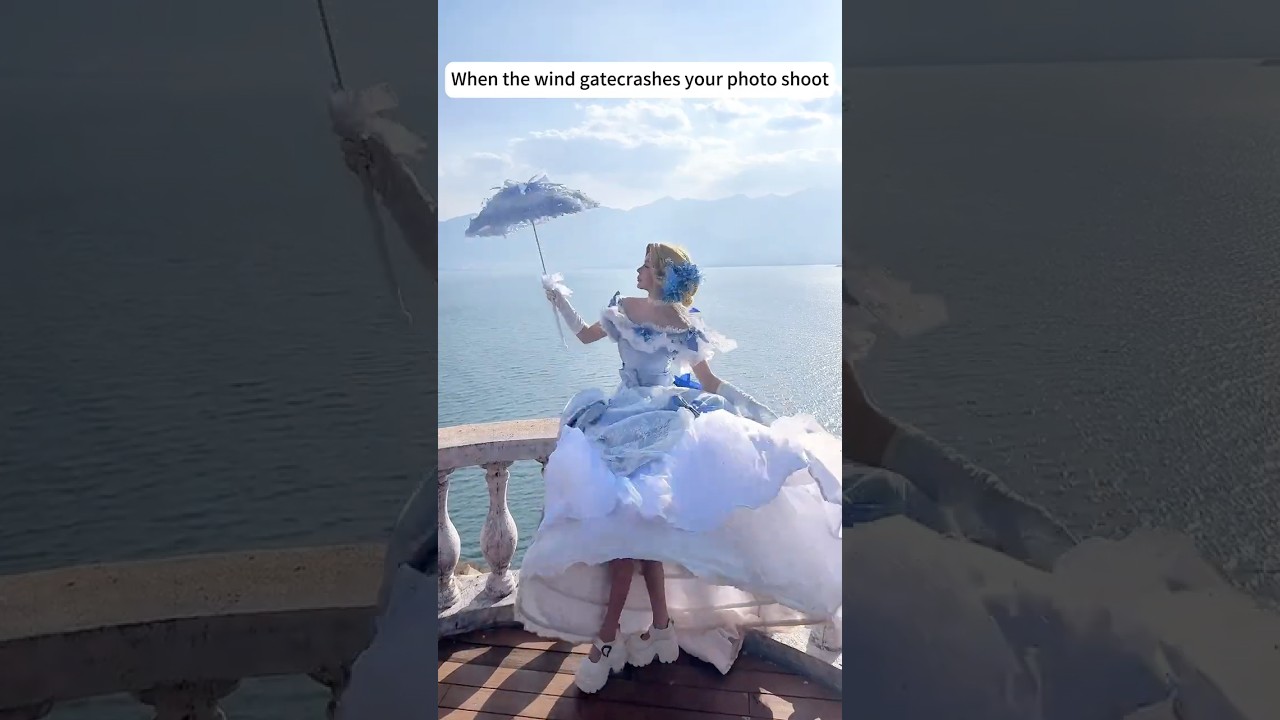 When the wind gatecrashes your photo shoot😊