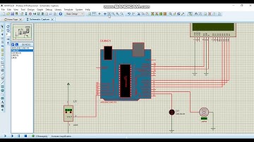 Proteus -Simulasi  Monitoring Suhu Ruangan menggunakan arduino yang di tampilkan di LCD