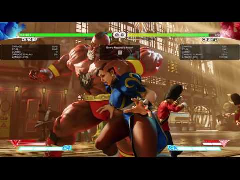 Zangief meaty V-trigger post CC sweep and back throw