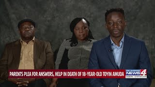 Parents plea for answers, help in death of 18-year-old Toyin Amuda