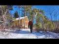 Building a cabin in the winter ep32