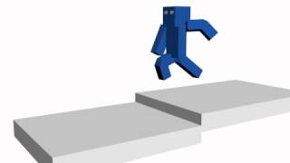 3DS Max test - kung fu minecraft