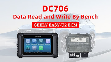OBDSTAR DC706 Read and Write GEELY EASY U2 ECM on Bench- EOBDTool.co.uk