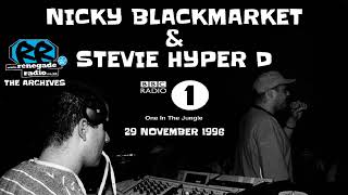 Nicky Blackmarket & Stevie Hyper D | BBC Radio One In The Jungle | 29 November 1996 | JUNGLE DNB 🔥🔥🔥