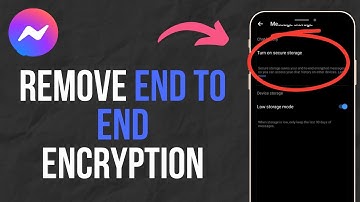 How To Remove End To End Encryption In Messenger (EASY TUTORIAL)