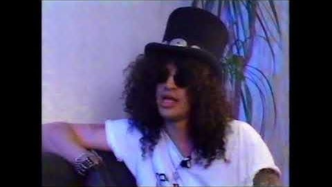 Slash from Guns N Roses Discusses The Controversy Surrounding The Song "One In A Million" Rare 1992