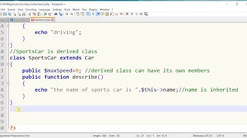 Inheritance in PHP Object Oriented (Code)
