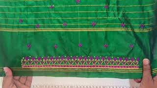 STAVA CREATION Ethnic Motifs Aari Work Silk Blouse aari work Design.k27