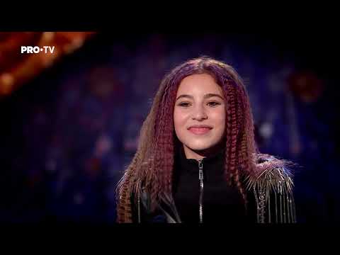 Românii au talent 2023 | Natalia Bendre a zguduit scena la doar 12 ani, cu momentul ei rock