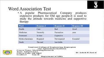 208 MKT RESEARCH UNIT 3 Projective Techniques in detail VIDEO 2