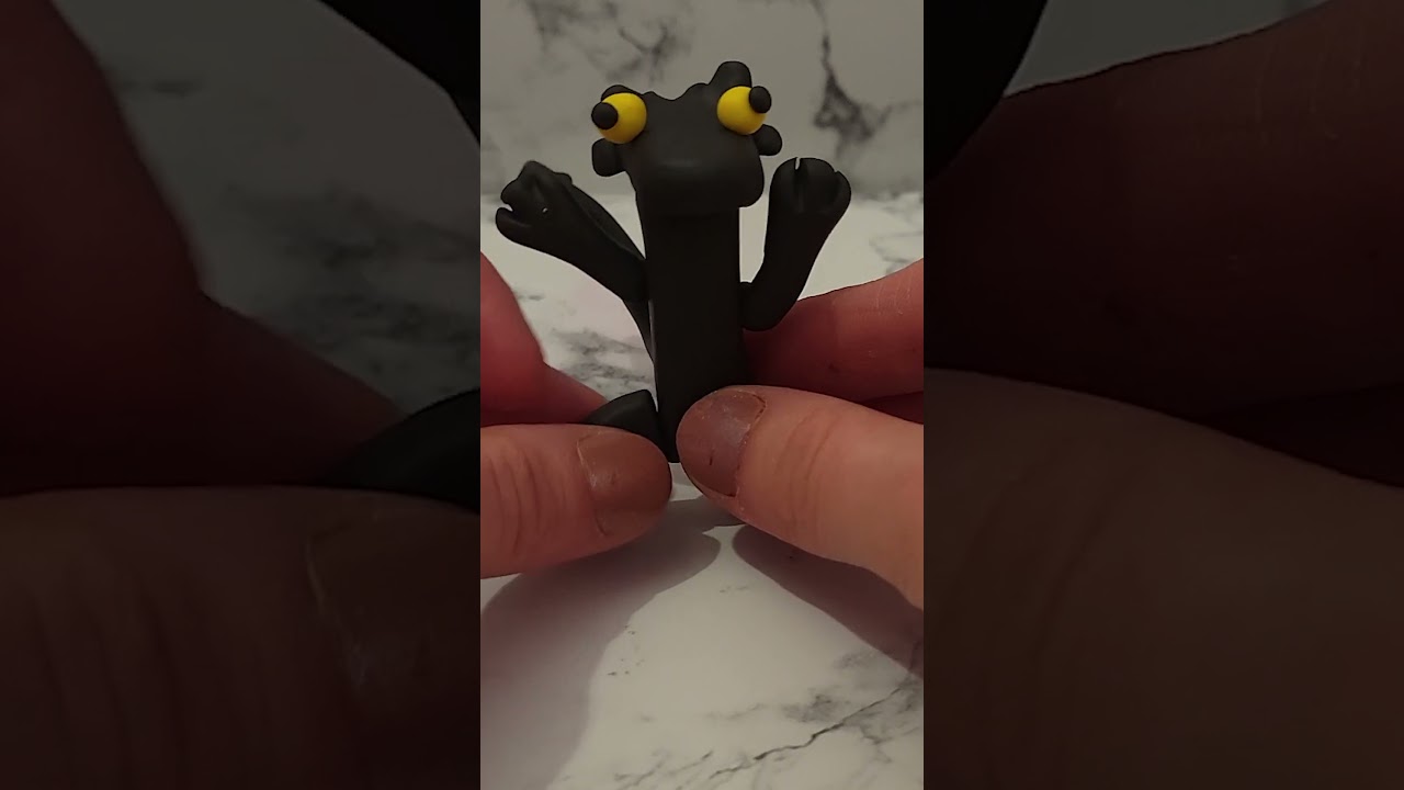 Mastering the Art of Toothless Polymer Clay Charm | DIY Craft Tutorial
