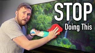How to clean a TV! (The Proper way)