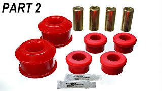 RSX ENERGY SUSPENSION LOWER CONTROL ARM BUSHINGS INSTALL + LOWER BALL JOINTS | PART 2 of 2