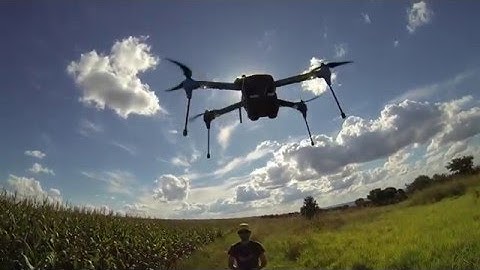 An agricultural drone with a piercing gaze