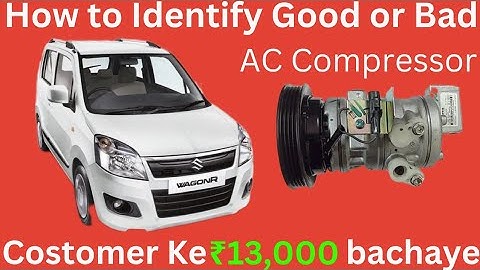 How to solve WagonR k series Ac Tripping Problem How to Identify Good or Bad Ac Compressoer