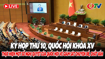 🔴 TRỰC TIẾP | Thực hiện một số nghị quyết của Quốc hội khóa XIV, XV về giám sát chuyên đề, chất vấn