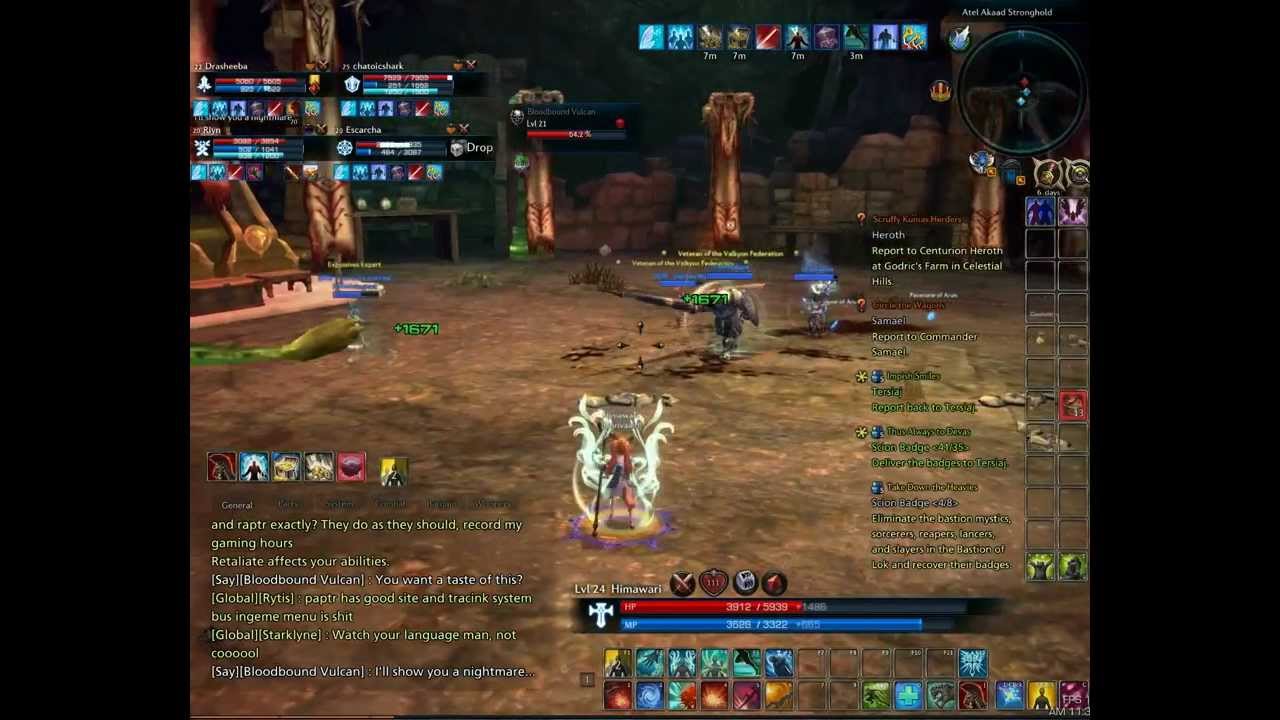 TERA Gameplay - last Boss of Bastion of Lok as a Priest Elin
