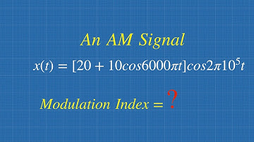 How to find Amplitude Modulation Index | Modulation Index Solved Problem