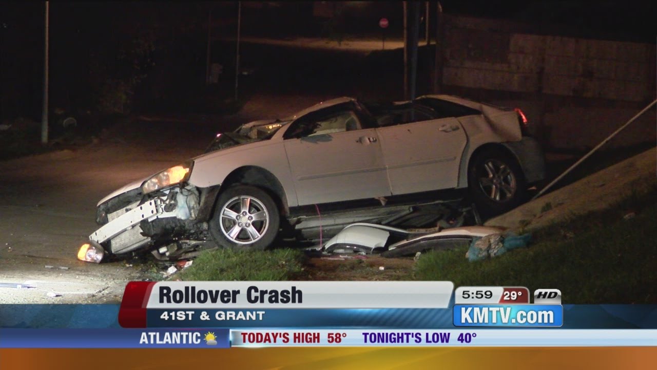41st & Grant rollover crash YouTube