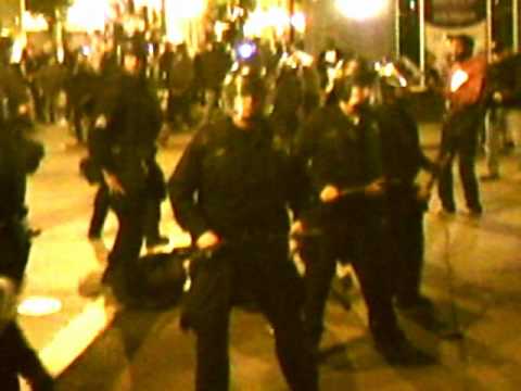 Oscar Grant/Johannes Mehserle verdict riot in Oakl...