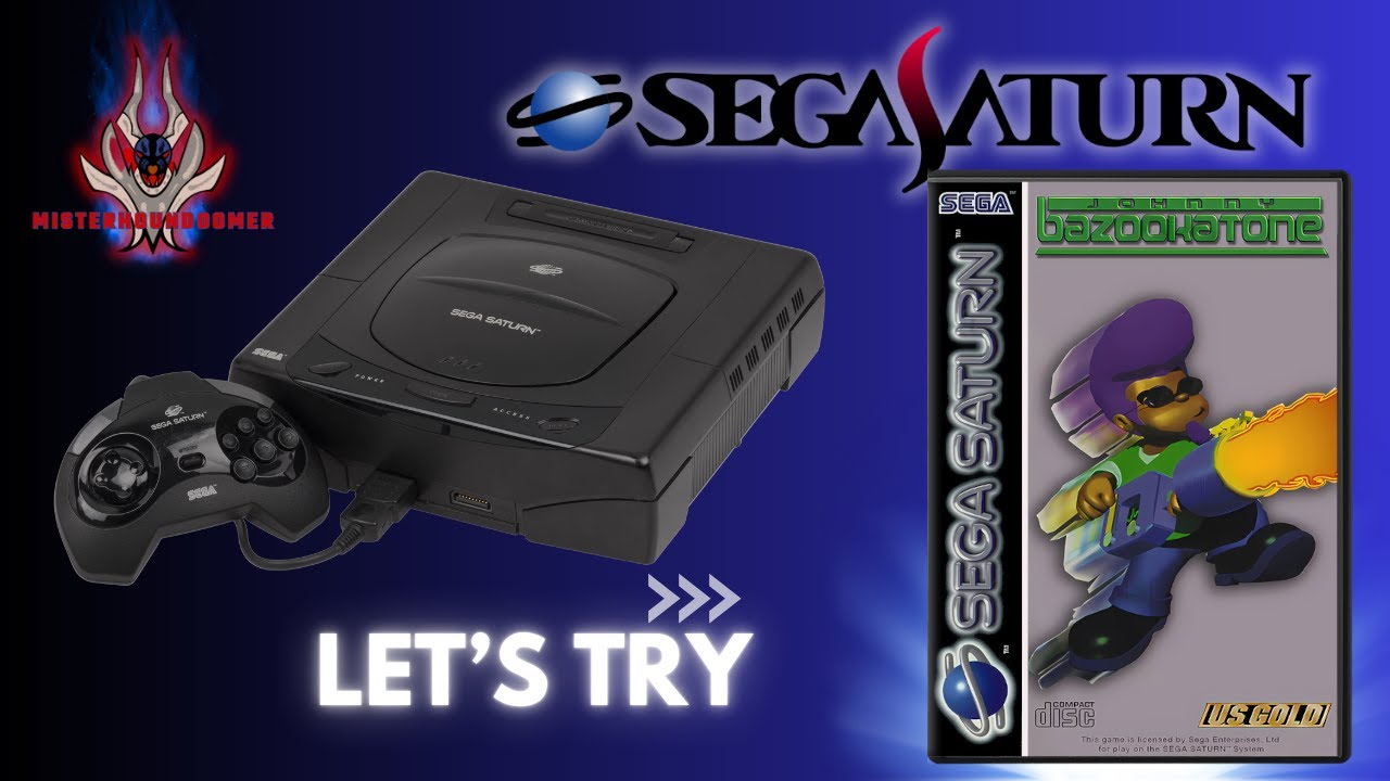 Jeu Johnny Bazookatone - Sega Saturn PAL - Complet En Bon état, édition Us Gold
