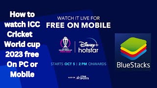 How to watch ICC Cricket world cup 2023 matches live free on PC or Mobile screenshot 5