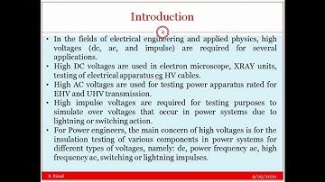Introduction to generation of high voltage