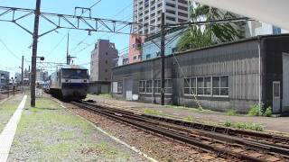 EF210-149号機[吹]牽引950レ 清水駅通過