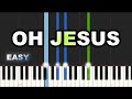 Mercy Chinwo - Oh Jesus | EASY PIANO TUTORIAL BY Extreme Midi