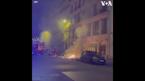 Arangama da ta Barke Tsakanin Masu Zanga-zanga da 'Yan Sanda a Birnin Rennes na Kasar Faransa #short