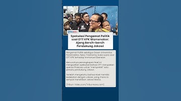 OTT KPK soal Wamennaker Wujud Janji Prabowo Berantas Korupsi atau Ajang Preteli Pendukung Jokowi?