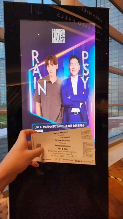 RAIN X PSY Singapore Concert @ MBS #정지훈 #비 #psy #싸이 #concert