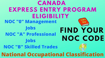 Find Your NOC Code | CANADA Express Entry Program Eligibility | What is NOC for CANADA PR | Steps