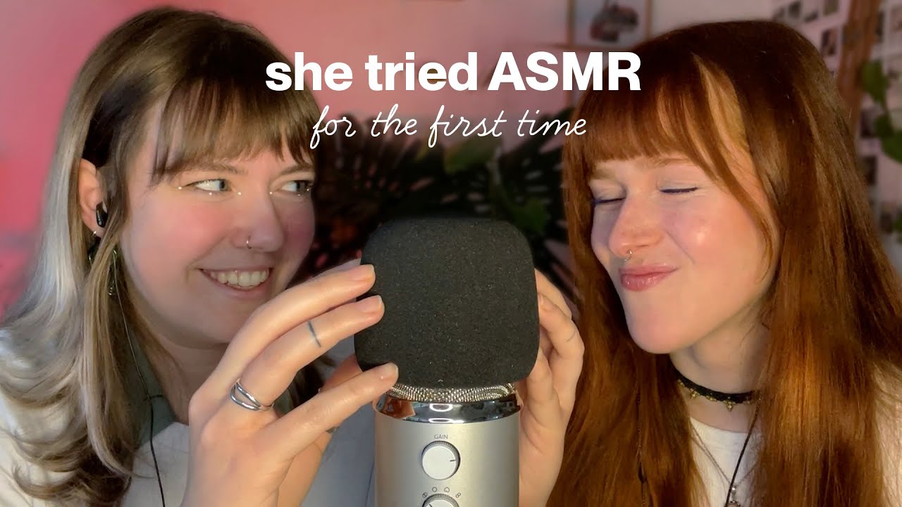 She tried ASMR for the first time 💜 Naturtalent | German