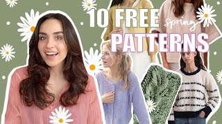 10 Free Knitting Patterns For Spring | Woozy by Céline