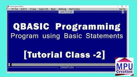 Qbasic Programming Tutorial - 2
