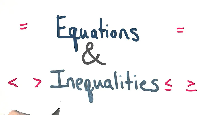 Equations and Inequalities - Visualizing Algebra