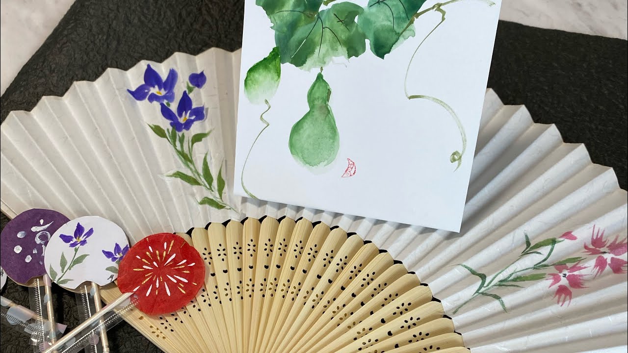 2177様感謝‼️超絶の画力‼️「団扇と二輪草を持つ麗人粉本絵手本紙本肉筆無落款一点 2177様感謝‼️超絶の画力‼️「団扇と二輪草を持つ麗人粉本絵手