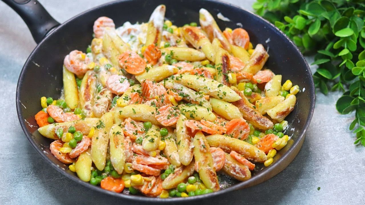 Gott, wie lecker! Im Winter muss man mehr Gemüse essen! Einfaches Rezept! Gemüse Schupfnudel Pfanne