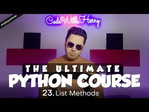 List Methods in Python | Python Tutorial - Day #23
