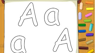 Alphabet Coloring Pages - Letter A Coloring Page