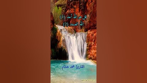 سورة الاخلاص بصوت محمد هشام